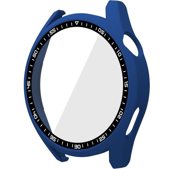 2в1 чохол та захисне скло для годинника Huawei Watch GT 3 46mm, темно-синій