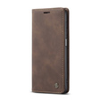 Чехол CASEME для Samsung Galaxy A12 / M12 / A12 2021, Leather Wallet Case, кофе