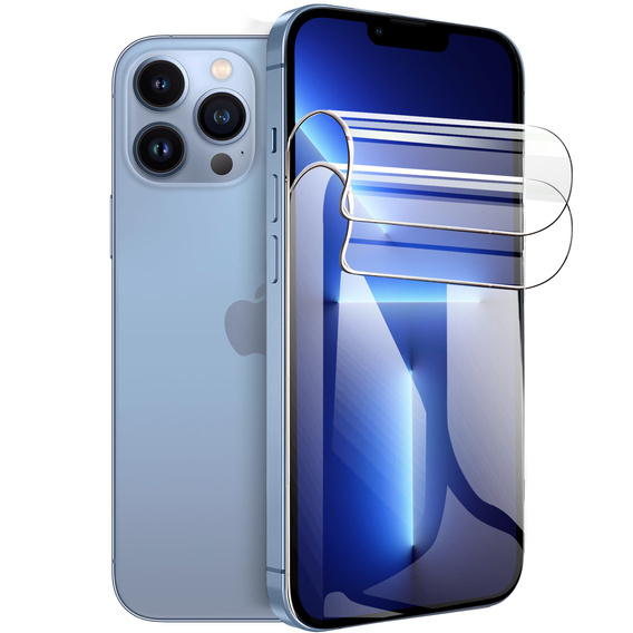 2x Гідрогелева плівка для iPhone 15 Pro Max, ERBORD Hydrogel Foil