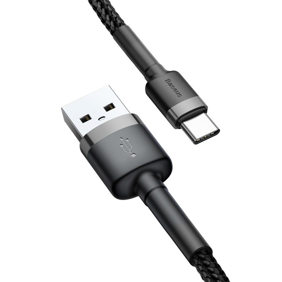 BASEUS Cafule Кабель Type-C 2A 3M - Grey/Black