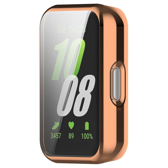 Чехол 2 в 1 с защитой экрана для Xiaomi Redmi Watch 3 Lite / Watch 3 Active,  розовый rose gold