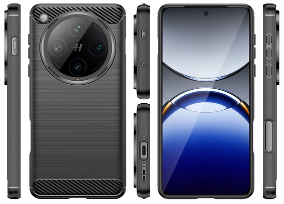 Чoхол до Oppo Find X8 Pro, Carbon, чорний