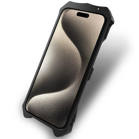 Бронированный чехол для iPhone 15 Pro Max, Aluminum Alloy, чёрный