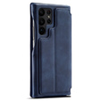 Откидной чехол для Samsung Galaxy S23 Ultra, ERBORD Retro, синий