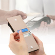 Чохол для Samsung Galaxy Z Flip7 FE / Z Flip6, Card Slot Ring Case, бежевий
