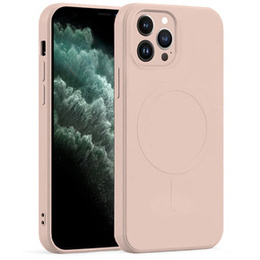 Чoхол Silicone до iPhone 11 Pro Max, MagSafe, Pink