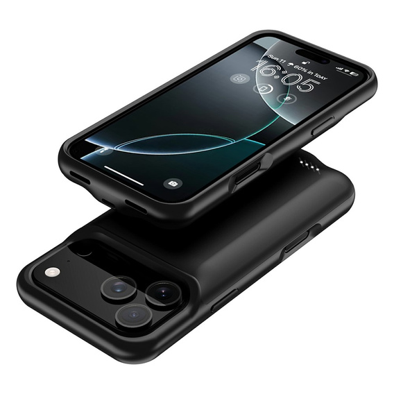 Чехол с батареей 6500mAh до iPhone 13, чёрный