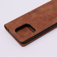 Чехол для Xiaomi Redmi 12C, ERBORD Vintage, бумажник с клапаном, коричневый
