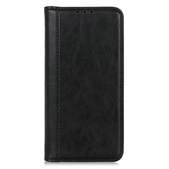 Чoхол до Samsung Galaxy A56, Wallet Litchi Leather, чорний
