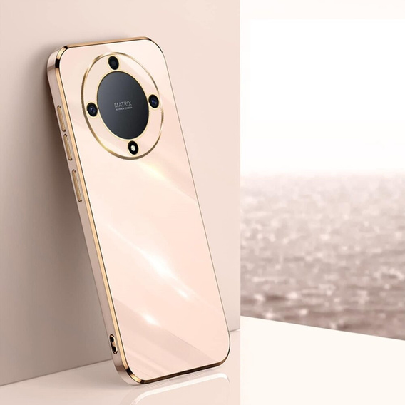 Чехол для Honor Magic 6 Lite 5G, Glamour CamShield, розовый rose gold