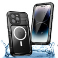 IP68 Водонепроницаемый чехол для iPhone 15 Pro Max, SHELLBOX MagSafe, чёрный