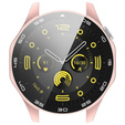 Чехол 2 в 1 + закаленное стекло для Huawei Watch GT 4 46mm, розовый rose gold