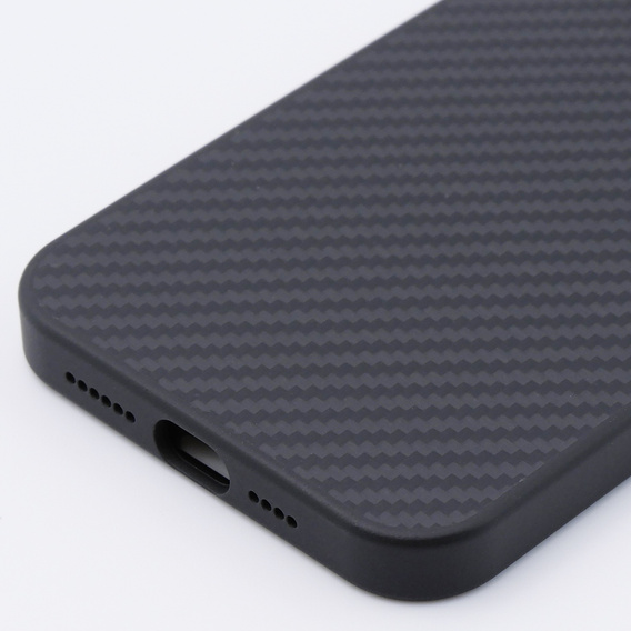 Чехол для iPhone 15 Pro Max, Aramid Fiber Cover, чёрный