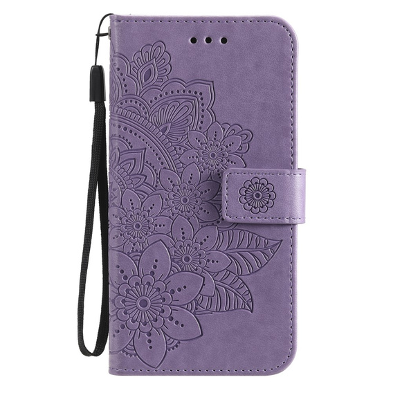 Чохол-книжка для Samsung Galaxy S21 FE, Mandala, фіолетовий