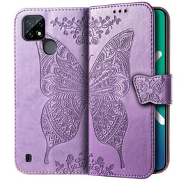 Чохол-книжка для Realme C21Y / C25Y, Butterfly, фіолетовий
