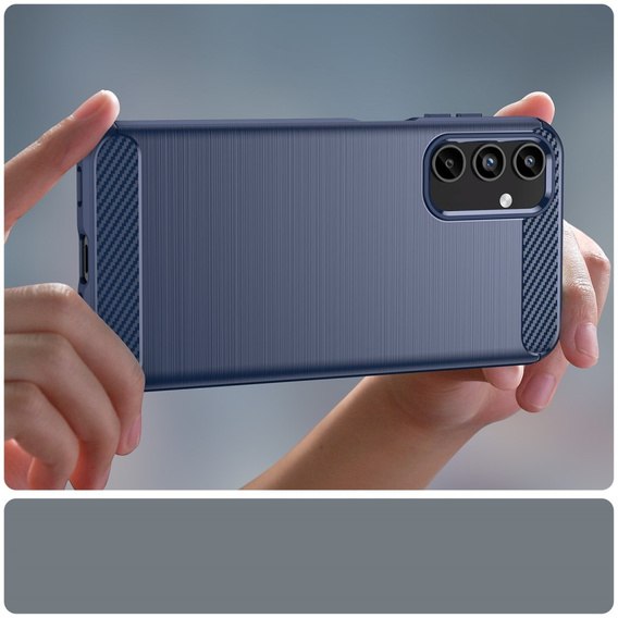 Чехол до Samsung Galaxy A15 4G / 5G, Carbon, синий