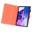 Чехол для Lenovo Tab M10 Plus 10.6 Gen 3, с клапаном, animal, оранжевый