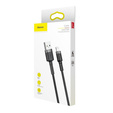 BASEUS Cafule Кабель Lightning 2.4A 0.5M - Black/Red