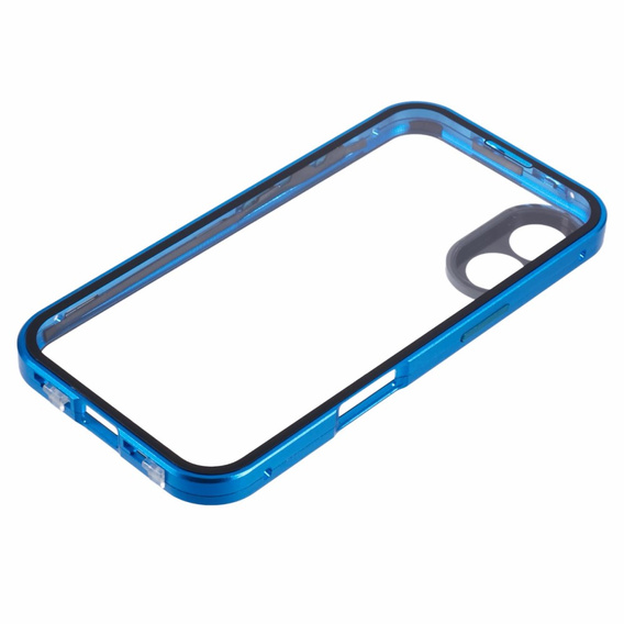 Чехол для iPhone 16, Magnetic Dual Glass, синий