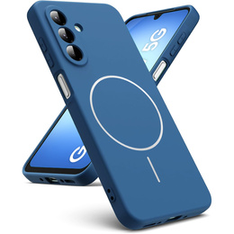 Силіконовий чохол для Samsung Galaxy A17 5G, для MagSafe, синій