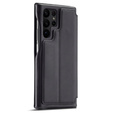 Откидной чехол для Samsung Galaxy S23 Ultra, ERBORD Retro, чёрный