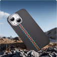Чехол для iPhone 13, Carbon Fiber MagSafe, чёрный