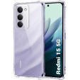 Чехол для Xiaomi Redmi 15 5G / 4G, усиленный, с защитой камеры, прозрачный