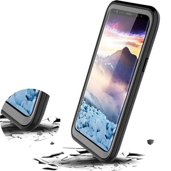 Чoхол Shockproof до Samsung Galaxy S9+ Plus, із захисним екраном, м'яти