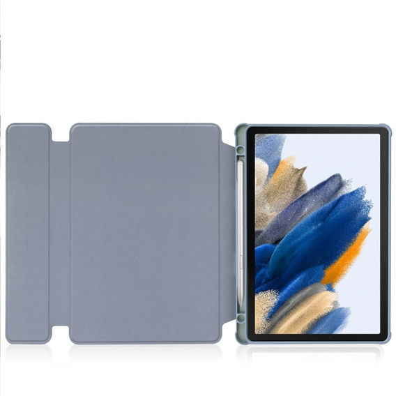 Чехол клавиатура для Samsung Galaxy Tab A9+, Rotary 360° Leather, фиолетовый