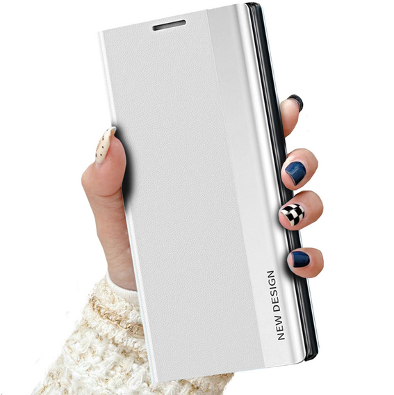 Чохол-книжка для Xiaomi Poco X5 Pro 5G / Redmi Note 12 Pro, Side Magnetic, сріблястий