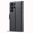 Откидной чехол для Samsung Galaxy S24 Ultra, Carbon LC.IMEEKE, чёрный