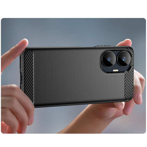 Чoхол до Realme C55, Carbon, чорний