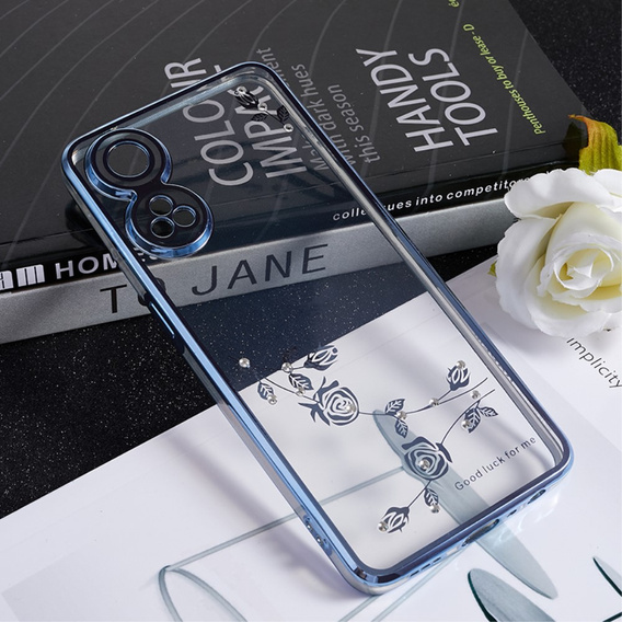 Чохол для Oppo Reno8 T 4G, Glitter Flower, м'яти