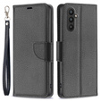 Чохол-книжка для Samsung Galaxy A25 5G, Wallet Litchi Leather, чорний  + скло 9H 