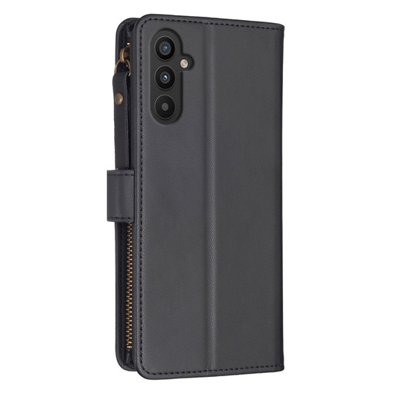 Откидной чехол для Samsung Galaxy A25 5G, Wallet Zipper Pocket, чёрный