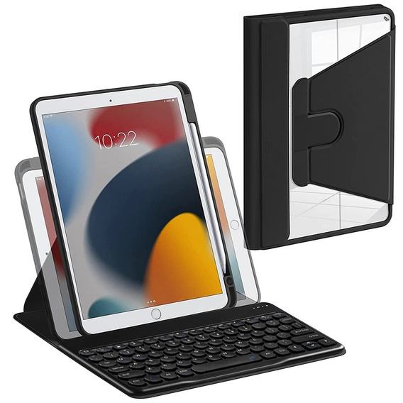 Чохол + клавіатура iPad 10.2 2021 / 2020 / 2019 7/8/9 gen, чорний