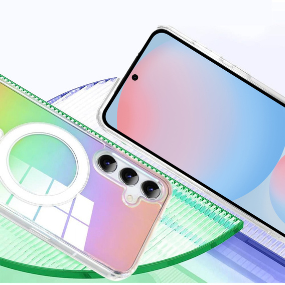 Чехол для Samsung Galaxy A16, гибридный чехол Fusion Hybrid, для MagSafe, разноцветный + стекло для экрана