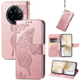Чохол-книжка для Realme 14 Pro 5G, Butterfly, рожевий rose gold