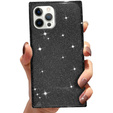 Чехол Square Glitter до iPhone 12 Pro Max, Black