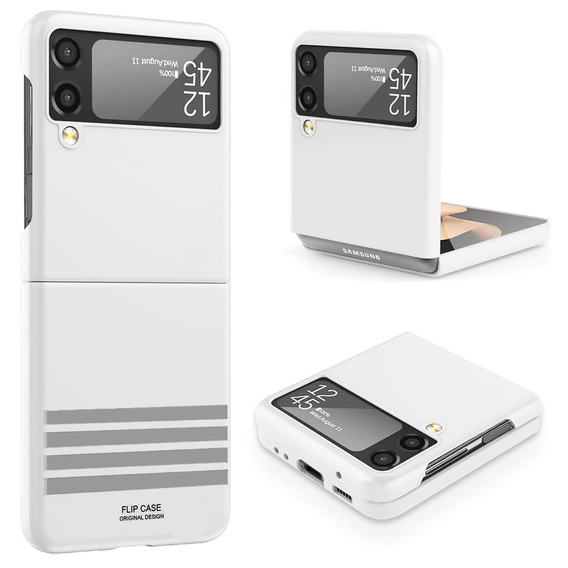 Чoхол GKK PC Case до Samsung Galaxy Z Flip3 5G, Pattern, White