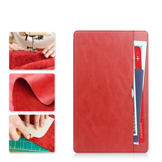 Чехол до Samsung Galaxy Tab A9, Business Card, красный