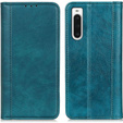 Чехол до Sony Xperia 10 V, Wallet Litchi Leather, зелёный