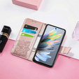 Чохол-книжка для Motorola Moto G15 / Motorola Moto G15 Power, Butterfly, рожевий rose gold