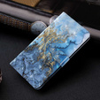 Откидной чехол для Samsung Galaxy A14 4G/5G, Wallet Marble, синий