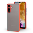 Тонкий корпус для Samsung Galaxy M15 5G, Slim, прозрачный / красный