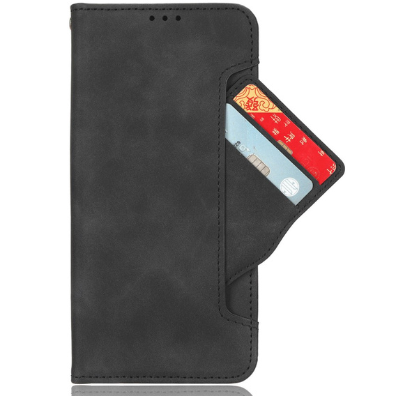Футляр з клапаном для Realme GT 6 / 6T, Card Slot, чорний