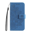 Откидной чехол для Samsung Galaxy A13 4G, Mandala Flower, синий