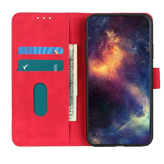 Чехол Wallet до Vivo Y21 / Y21s / Y33s, KHAZNEH, Vintage, Red