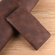 Футляр з клапаном для Motorola Edge 60 / 60 Fusion, Card Slot, коричневий