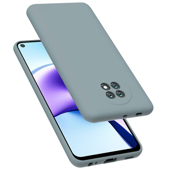 Чoхол до Xiaomi Redmi Note 9T 5G, Silicone Lite, лавандово-сірий